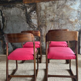 4 chaises Baumann modèle traîneau