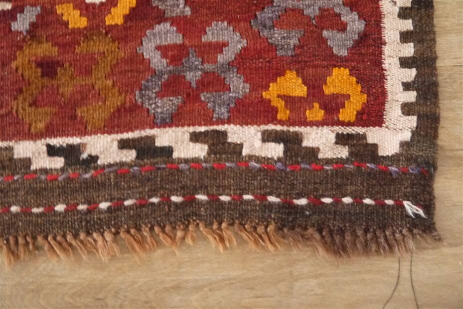 Vintage Maimana rug, handmade, Afghanistan mid century