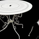 White wrought iron garden furniture - 3 pieces