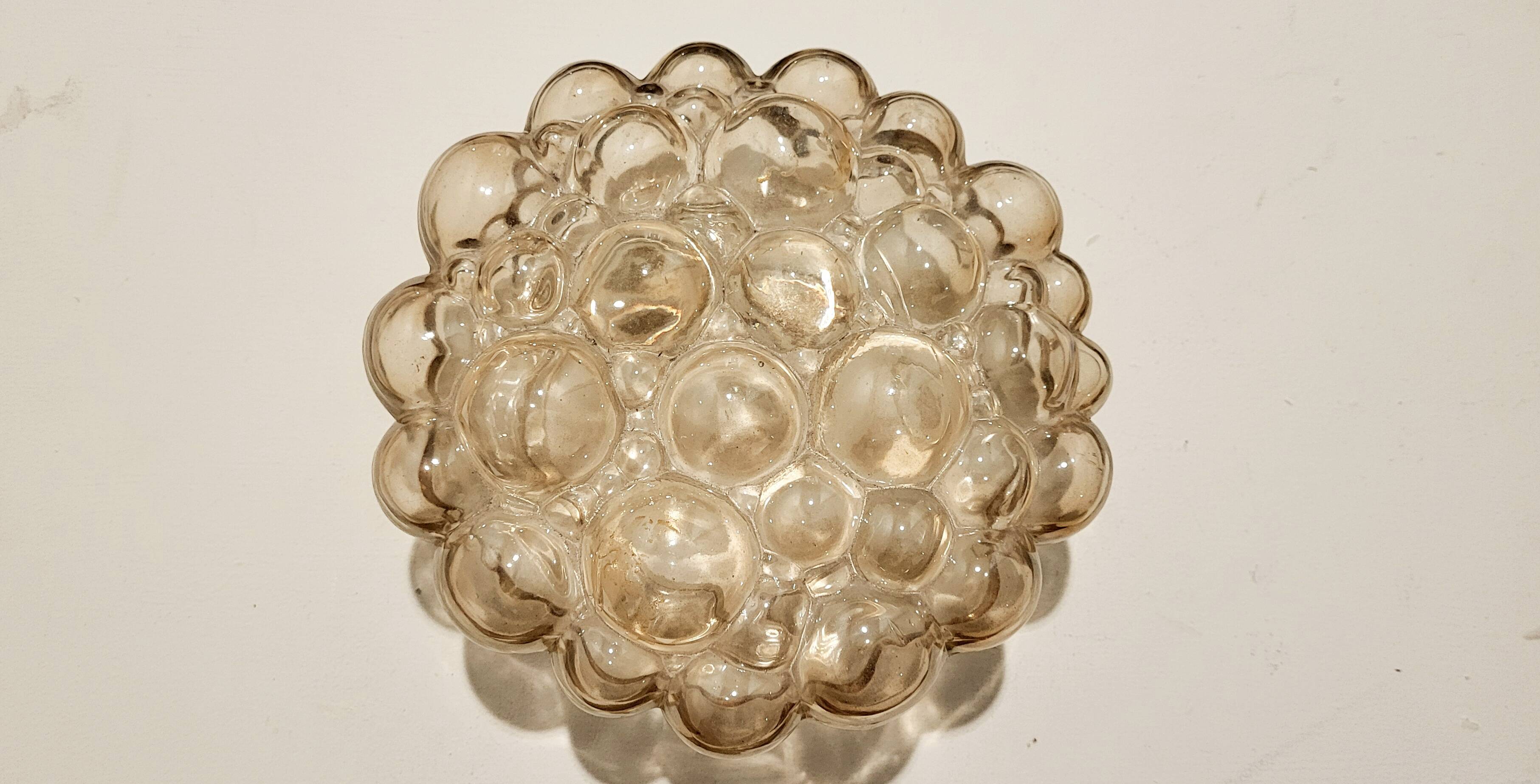 Ceiling bubble glass lamp by Helena Tynell