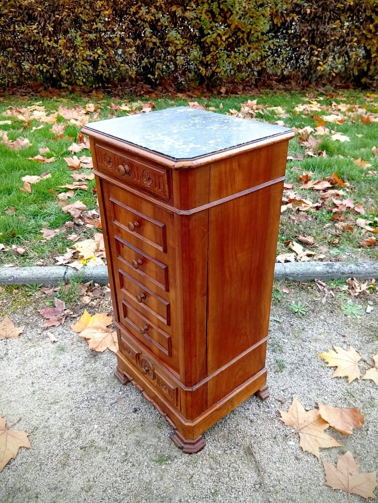 Antique bedside table