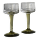 2 liqueur glasses
