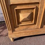 Parisian window display in raw wood