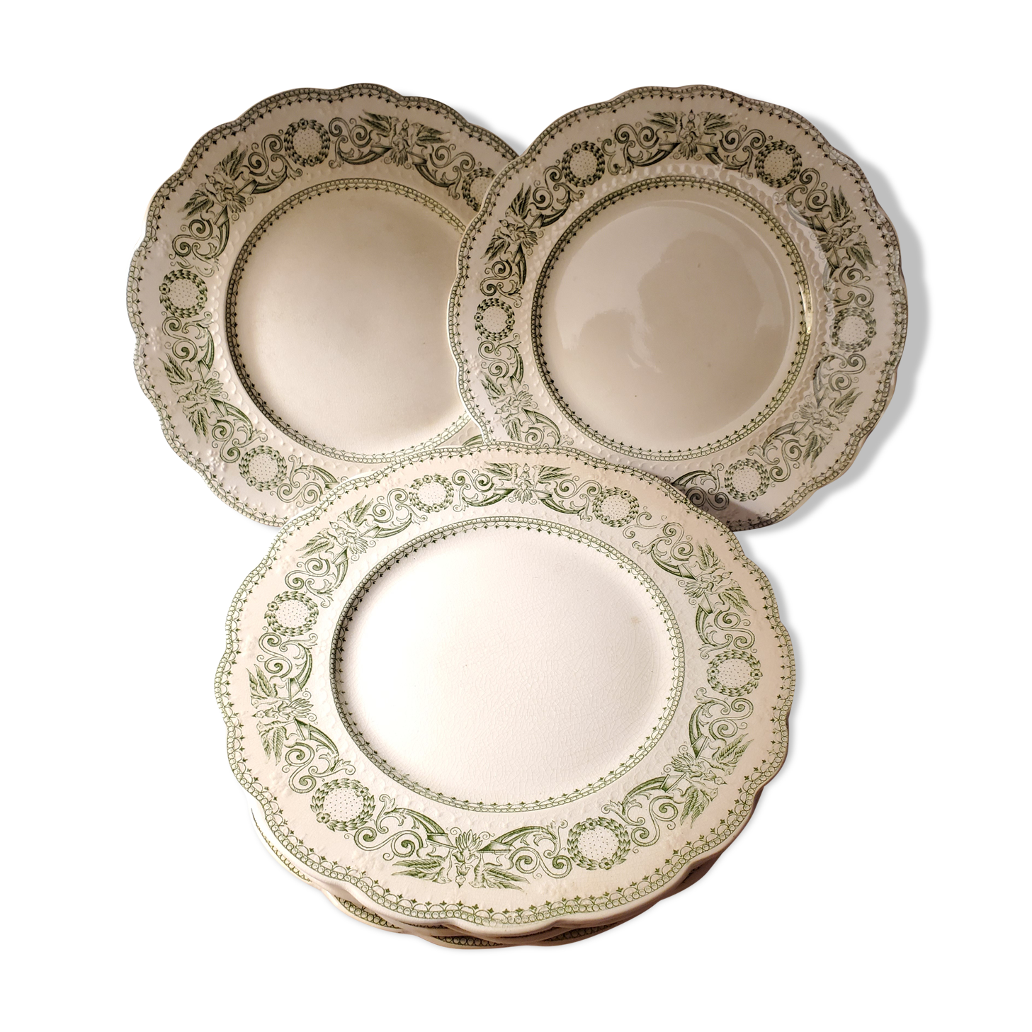 6 flat plates Ridgways england