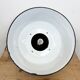 Industrial White Enamel and Cast Iron Pendant Light, 1960s
