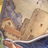 19th century stained glass window “Jesus”