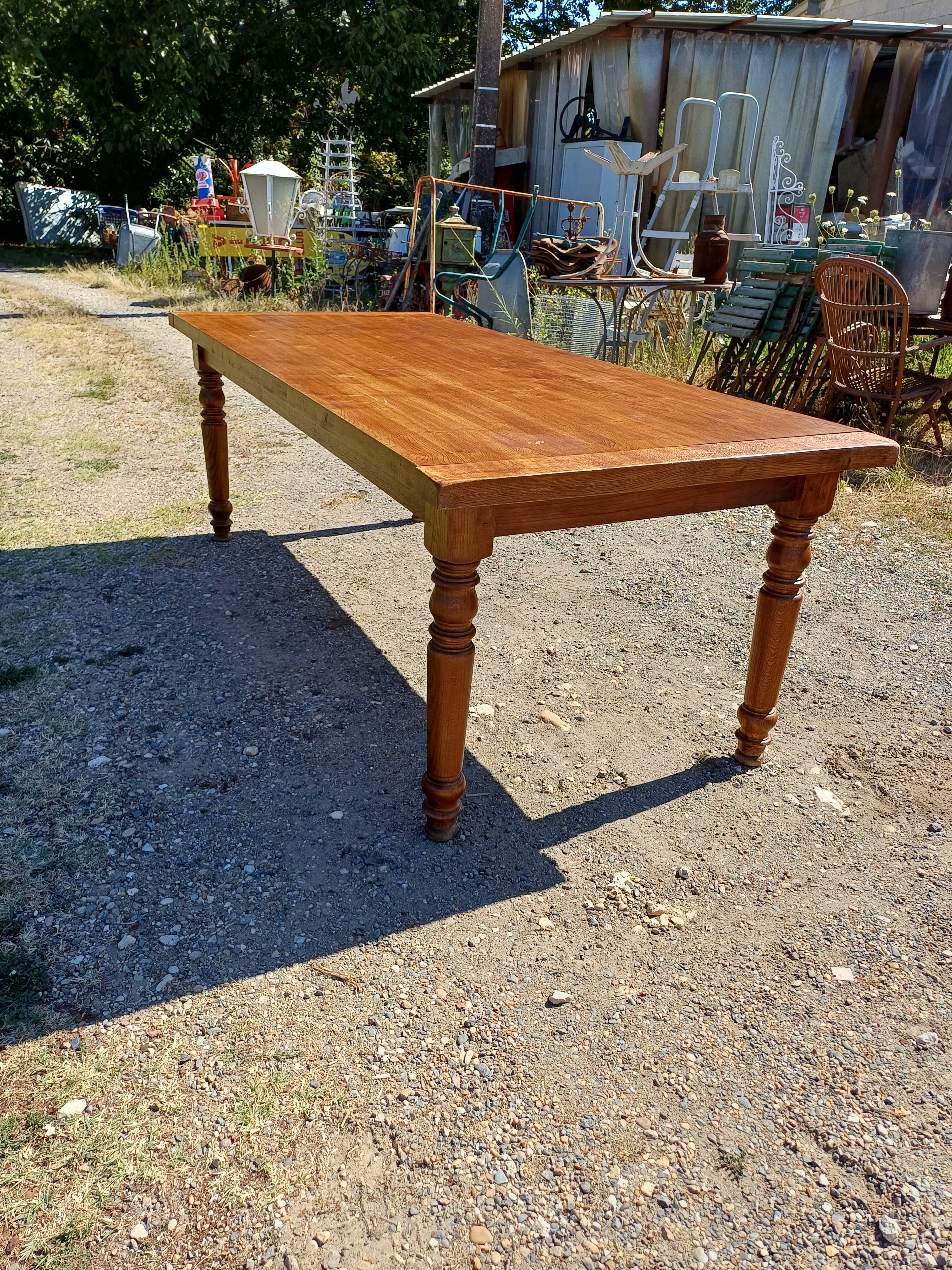 Oak Farmhouse Table