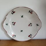 Flower pattern porcelain presentation dish