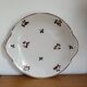 Plat de présentation en porcelaine motif fleurs