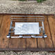 Wall coat rack / 50s chrome cloakroom