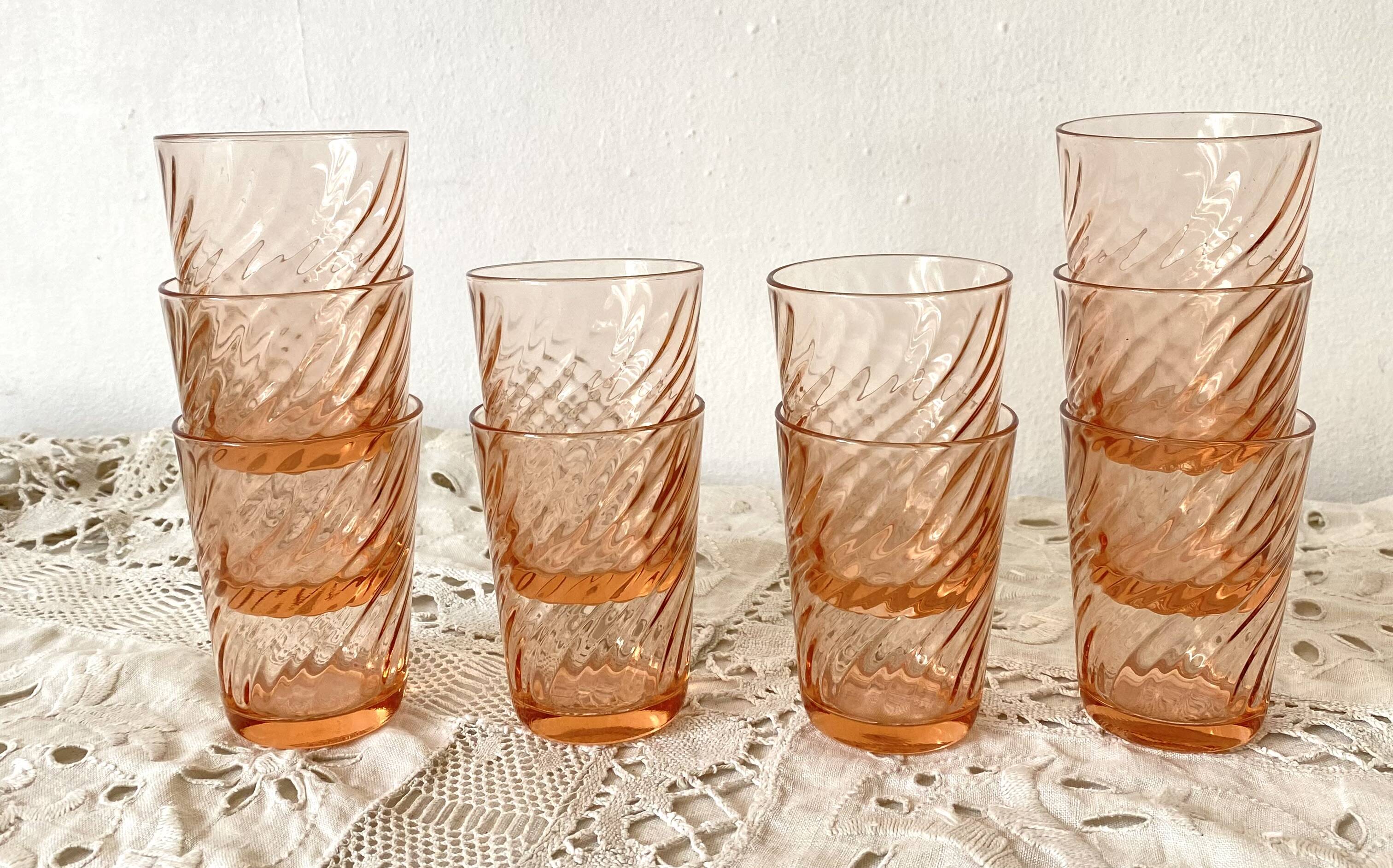 Vintage Rosaline water glasses