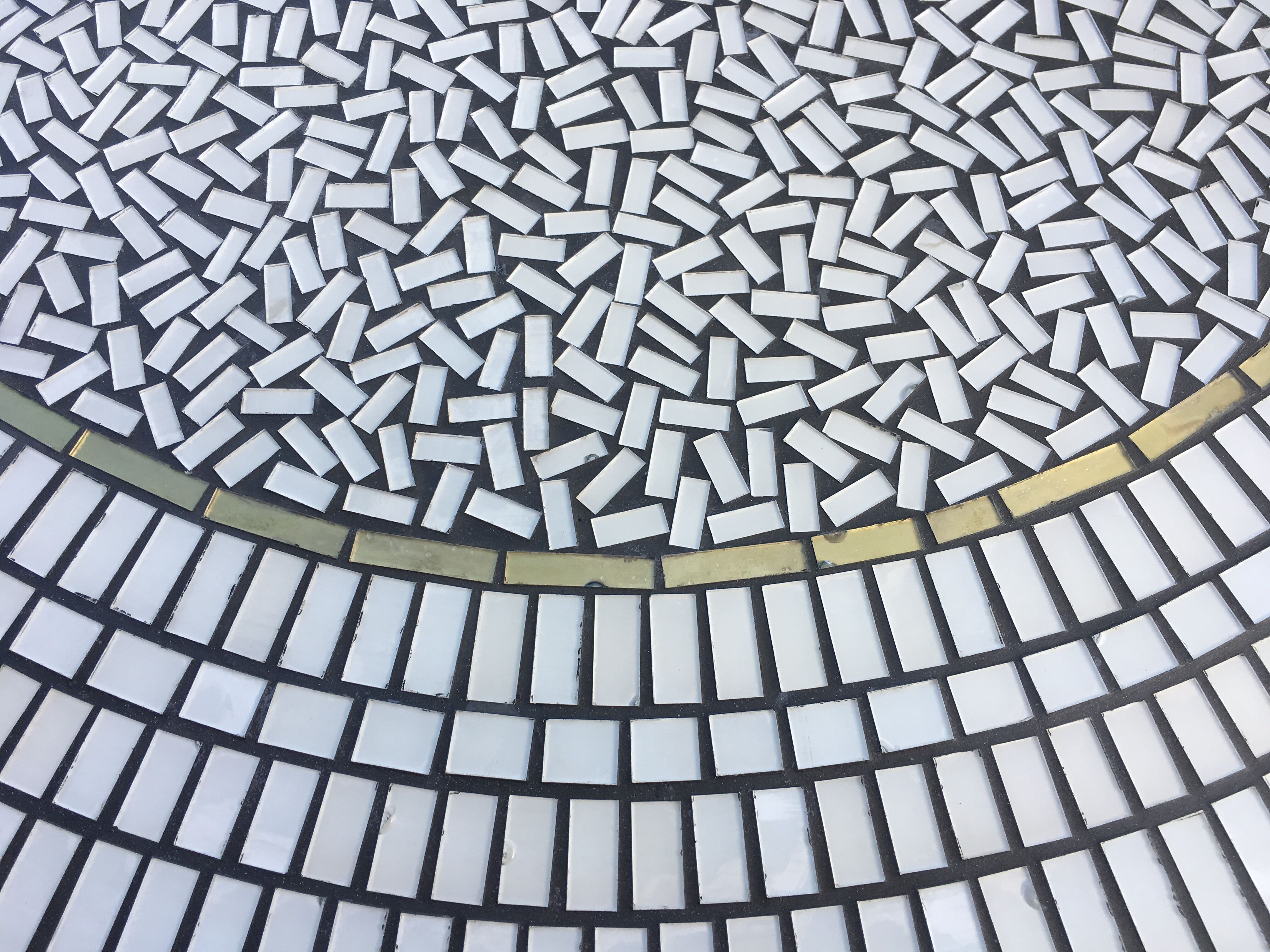 Berthold Muller mosaic coffee table, 1950s