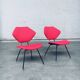 Set of Mid-Century Modern Low Side Chairs, Italy, 1950s