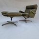 Leather chair with footrest ds-31 – de sede – switzerland – 1960s