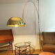 Mid-Century Modern brass BOCA arc lamp by Florian Schulz