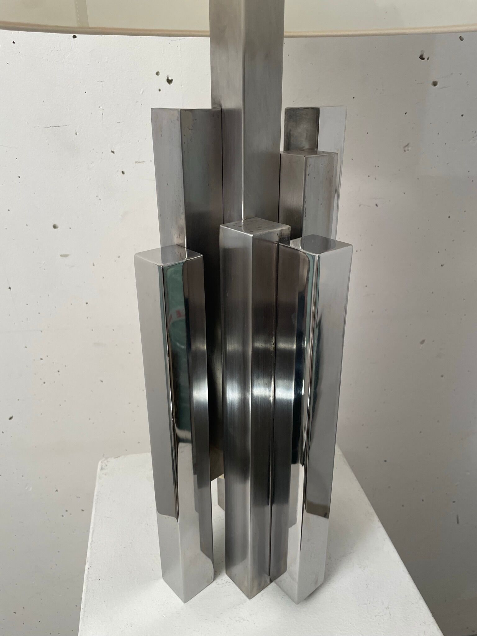 Lamp sculpture steel 1970