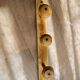 3-spoke turned wooden hook