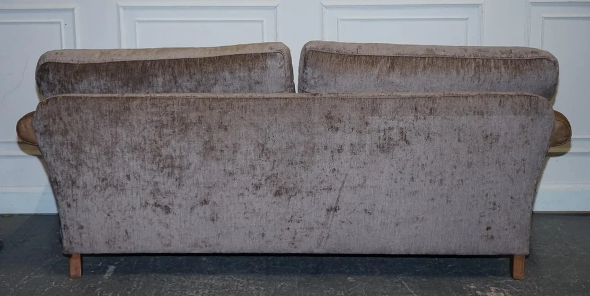 Vintage Three-Seater Sofa in Leather and Fabric by Alexander & James Blake