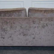Vintage Three-Seater Sofa in Leather and Fabric by Alexander & James Blake