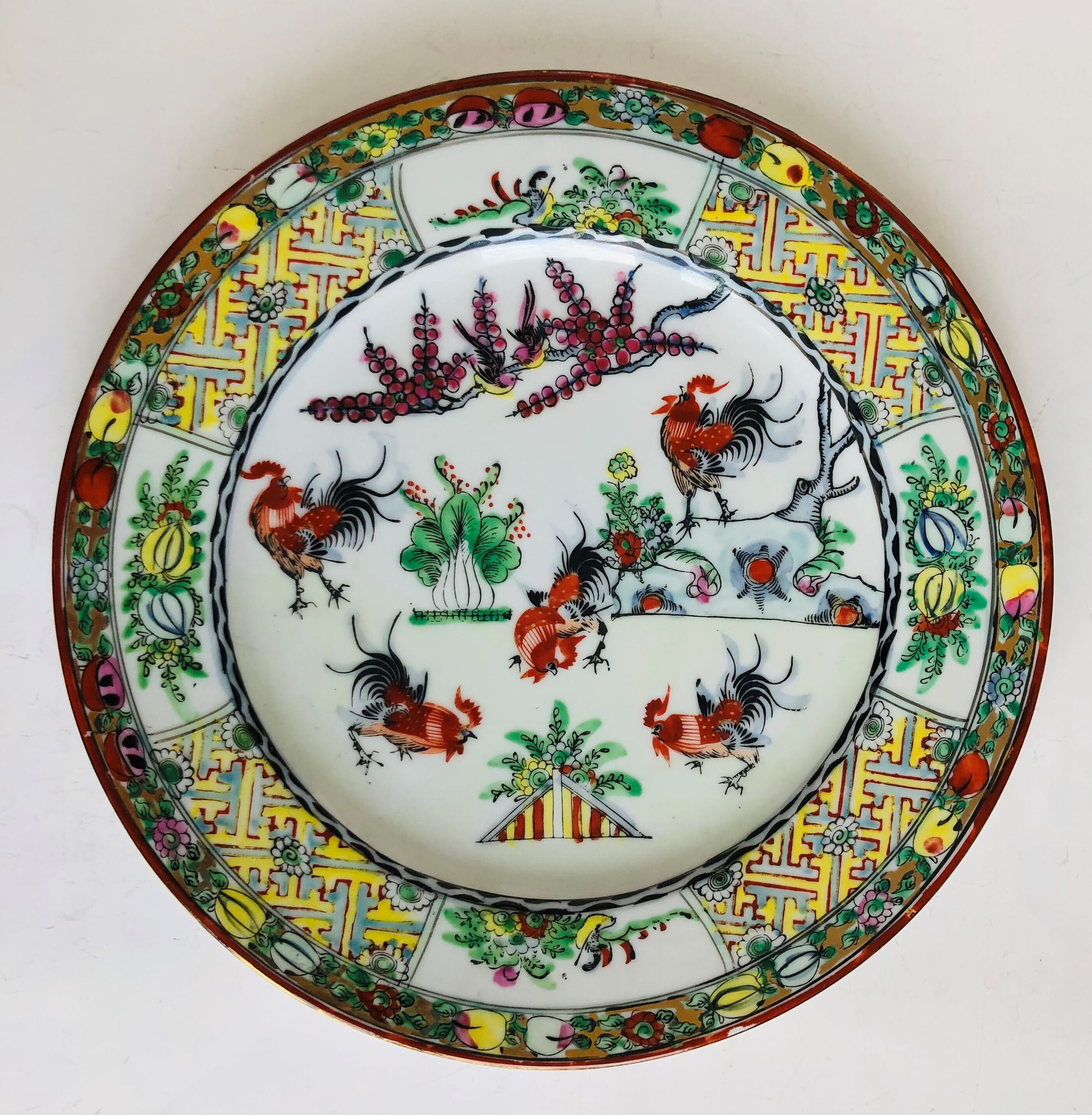 Antique plate in Chinese porcelain