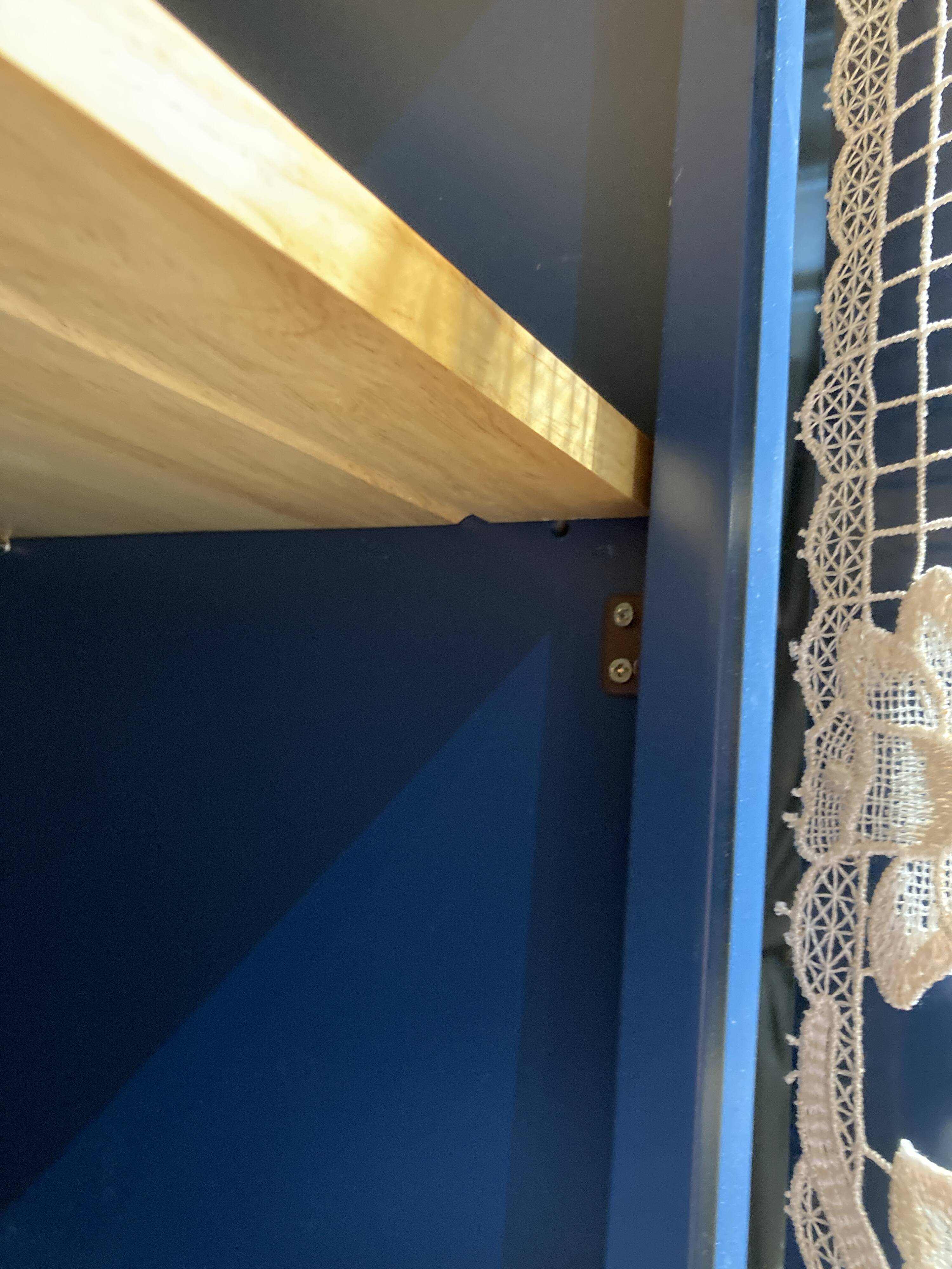 Blue painted wooden dresser