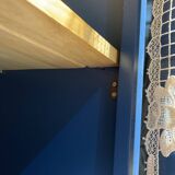 Blue painted wooden dresser