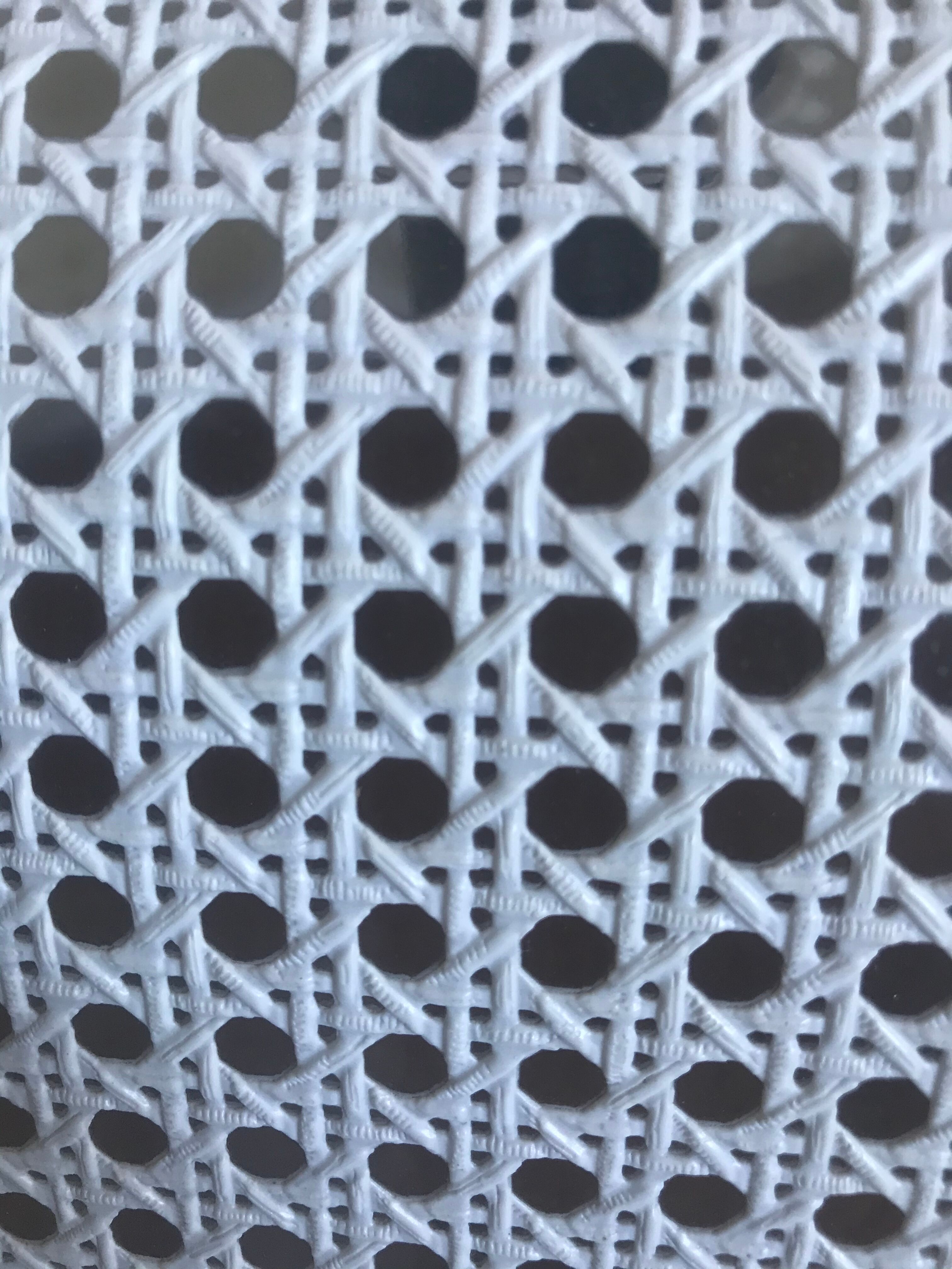 Vintage canine rattan hanging