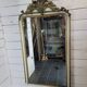 Old Louis XV style mirror with gold and white patina, 145×82cms