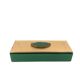 Green glass Jewelry Box, Italy 1980s