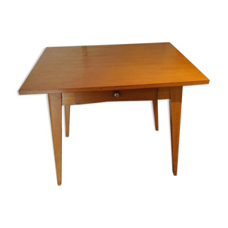 Bureau, table en bois pieds compas