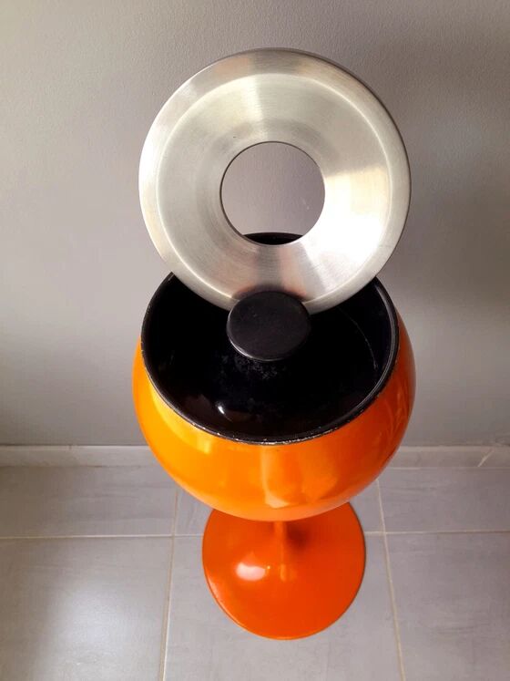 Tulip Foot Ashtray Orange 1970