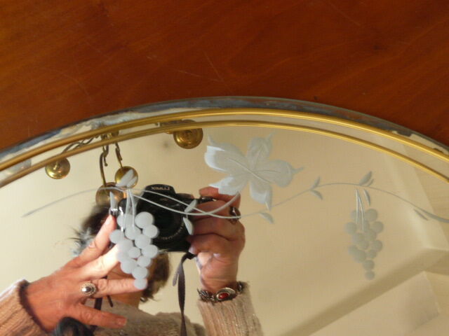 Vintage mirror tray
