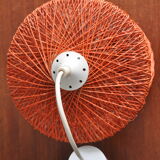 Hanging lamp in braided orange threads 50