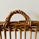 Large vintage wicker basket