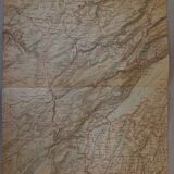Old map of the Jura region, Lake Neuchatel
