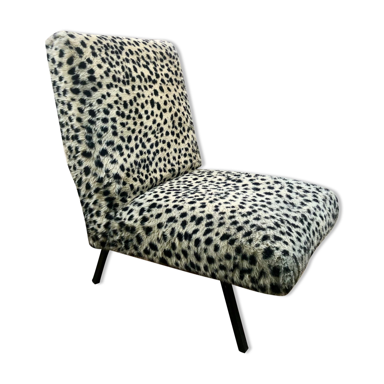 Vintage heater 50's leopard