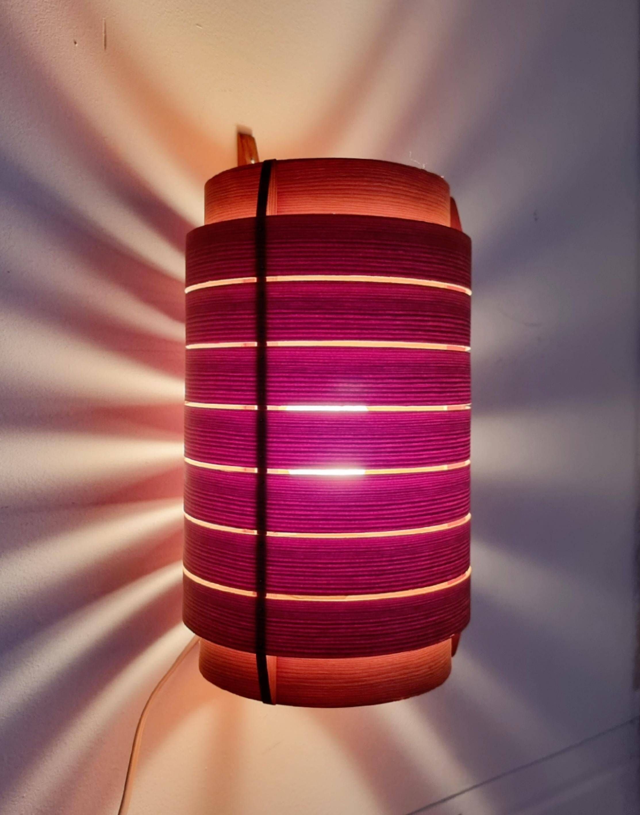 Large pine wall light by Hans Agne Jakobsson, Markaryd, Sweden, Modern Scandinavian.