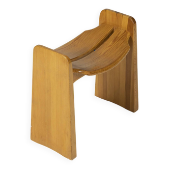 Gilbert Marklund pine stool 1970s