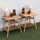 Pair of rattan bedside tables – Audoux Minet style