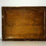 Oil painting on wooden panel, beautiful southern landscape