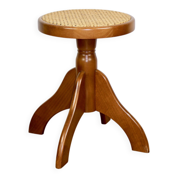 Tabouret de piano rond vintage réglable