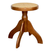 Tabouret de piano rond vintage réglable