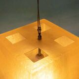Vintage minimalist pendant lamp in fibreglass, Roche Babois