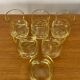 Set de 6 verres whisky jaune vintage