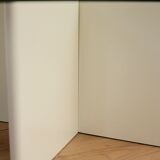 Wood and glass coffee table , France, circa 1980