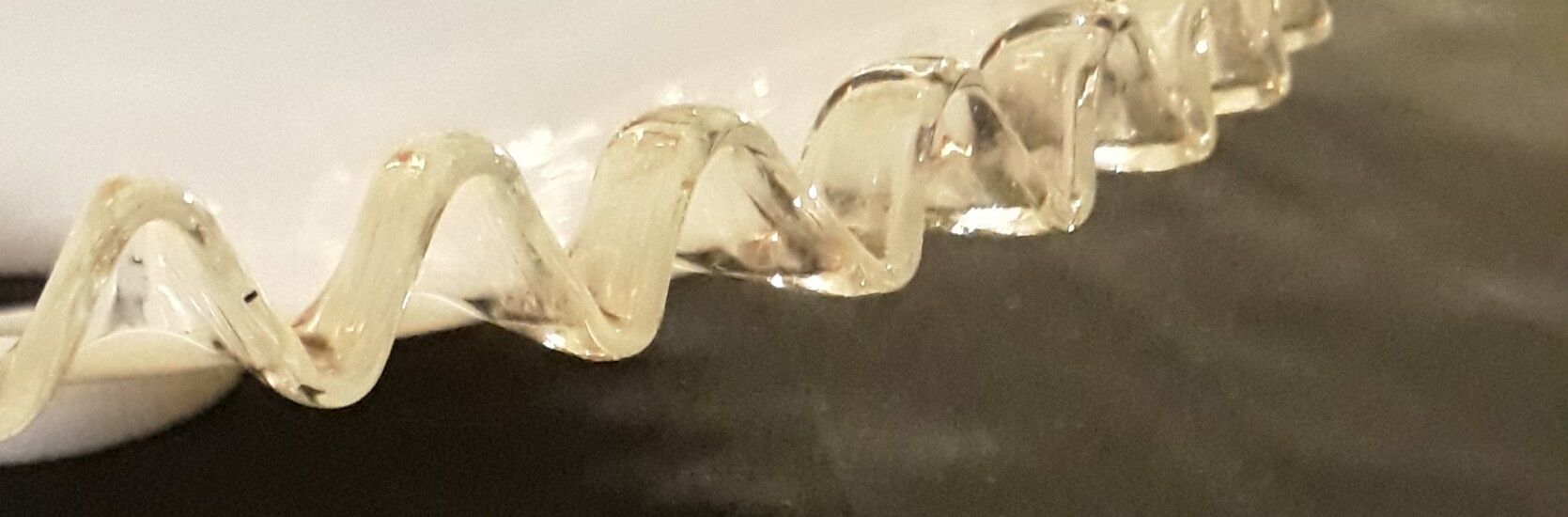 Opaline lace lampshade 50s