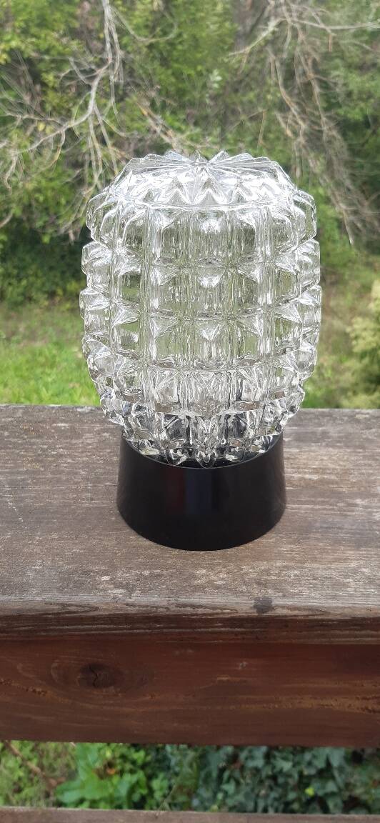 Set of 2 chiseled glass wall lights by RZB Leuchten