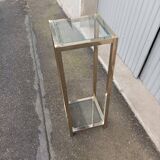 Vintage metal and glass column