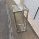 Vintage metal and glass column