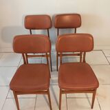 Set of 4 stella chairs vintage Scandinavian style 1960s